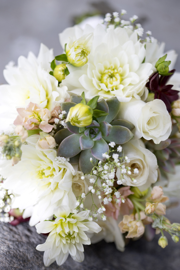 ​succulent wedding bouquet